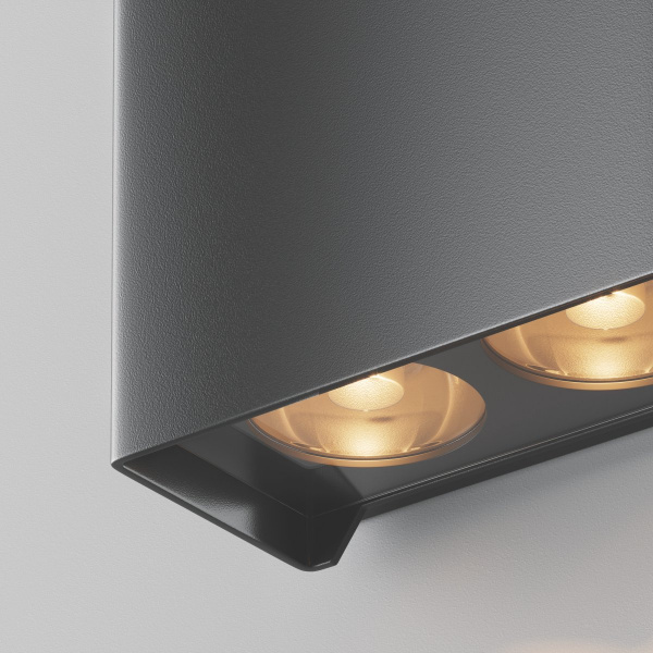 фото Уличный настенный светильник Maytoni Outdoor Shell O570WL-L20B3K, черный