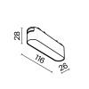 фото Трековый светильник Maytoni Technical Basis TR080-1-6W3K-W, белый