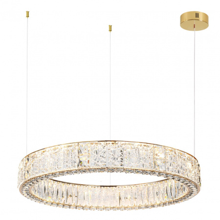 фото Золото/прозрачный/металл/хрусталь/стекло Люстра LED 80W 3700K VERSION HALL, арт. 5071/100L