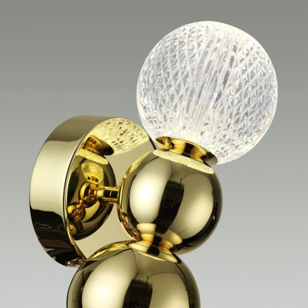 фото Золотой/прозрачный/металл/акрил Бра LED 4W 4000K 230Лм CRYSTAL L-VISION, арт. 5008/4WL
