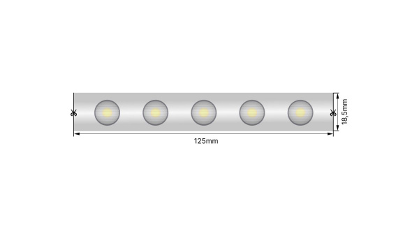фото Лента фокусирующая 20*45°, IP67, 24В, SMD2835, 48led/m, 18W/m, 6500K, SWG-248-24-W20/45-67, катушка 5 м