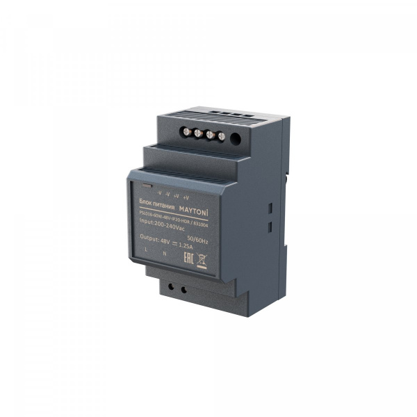 Источник напряжения PSL016 48В 60Вт IP 20 Maytoni 831004, серый