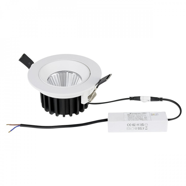 Светильник встраиваемый поворотный 10W 38G белый Soffi IP65 Lightstar 212446IP65