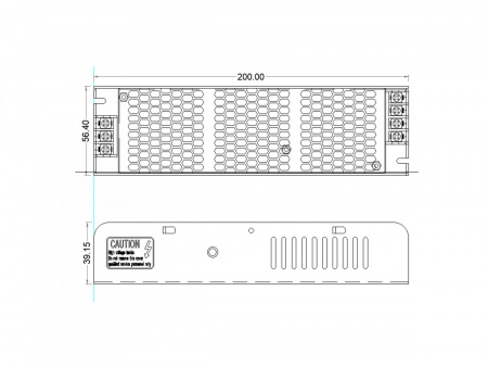 фото Блок питания SWG для светодиодных лент компактный (узкий), 150 W, 24V, T-150-24