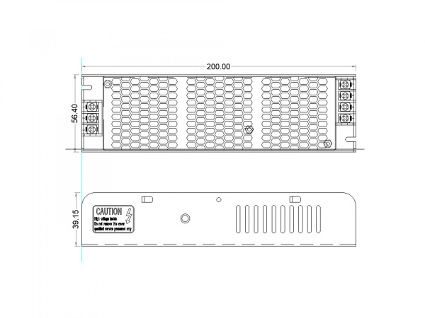 фото Блок питания SWG для светодиодных лент компактный (узкий), 150 W, 24V, T-150-24