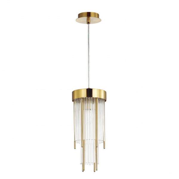 Золото/металл/стекло Подвес E14 1*40W YORK HALL, арт. 4788/1
