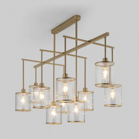 фото Умная потолочная люстра 60144/10 золото