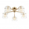 фото Золото/прозрачный, металл/стекло Люстра потолочная E14 5*40W 220V VERDI MODERNI, арт. 6587/5C