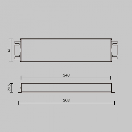 фото Источник напряжения TRIAC 24В 100Вт IP 67 Maytoni 734002, серебро