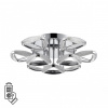 Хром, металл/пластик Люстра потолочная с ПДУ LED 120W 3000-6000K 220V RUANA LEDIO, арт. 8239/9CL