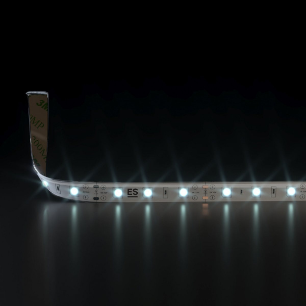 Светодиодная лента 12 В 4,8 Вт/м 60 Led/м 2835 IP65, холодный белый 6500К, 5 м