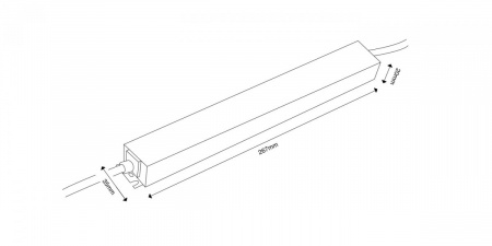 фото Блок питания сверхтонкий черный SWG, 150Вт, 12В, IP67, LCM-150-12