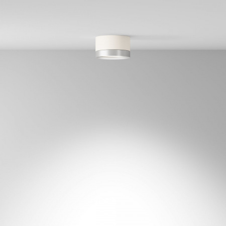 фото Потолочный светильник Maytoni Technical Hoop C086CL-GX53-SRD-WS, белый с серебром