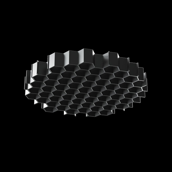 фото Антибликовая решётка ⌀26мм Maytoni Technical HoneyComb-D26, черный