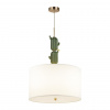 фото Золотой/зеленый/белый/металл/керамика/ткань Люстра E27 3*60W CACTUS MODERN, арт. 5425/3