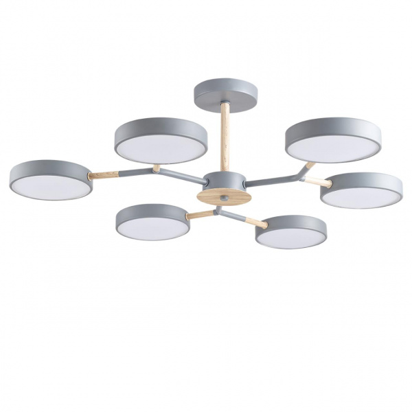 Серый, дерево Люстра потолочная LED 108W 3000/4000/6000К 220V BRAD LEDIO, арт. 5651/99CL