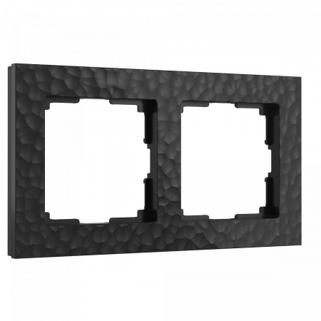 фото Рамка из поликарбоната на 2 поста Hammer черный W0022408