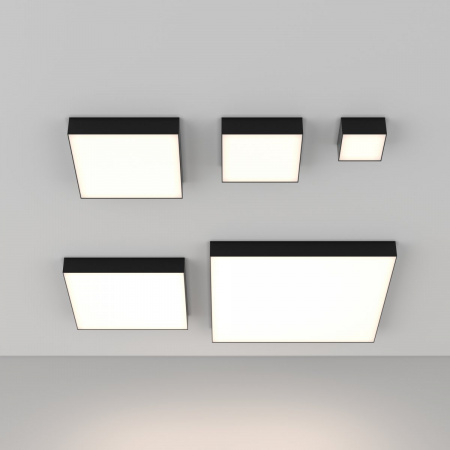 фото Потолочный светильник Maytoni Technical Zon C032CL-12W4K-SQ-B, черный