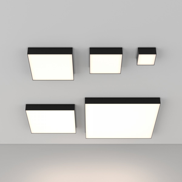 фото Потолочный светильник Maytoni Technical Zon C032CL-12W4K-SQ-B, черный