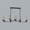 фото Черный/дымчатый/металл/стекло Люстра потолочная E14 8*40W 220V MADONNA CLASSI, арт. 6555/8C