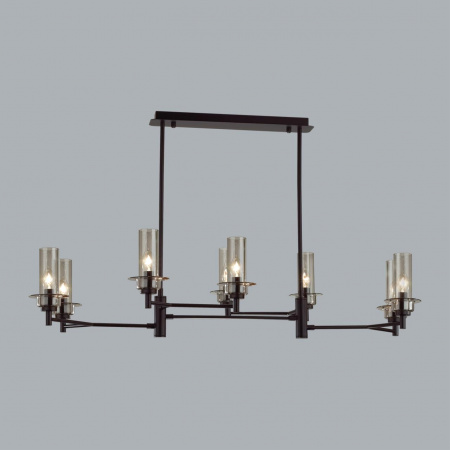 фото Черный/дымчатый/металл/стекло Люстра потолочная E14 8*40W 220V MADONNA CLASSI, арт. 6555/8C