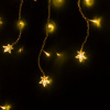 фото Гирлянда бахрома теплый белый 1,8*0,5м IP20 100-002