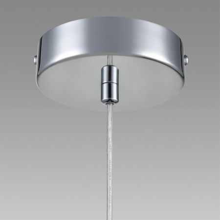 фото Хром/прозрачный металл/металл Подвес Е14 1*40W 220V ISHA COMFI, арт. 8102/1A