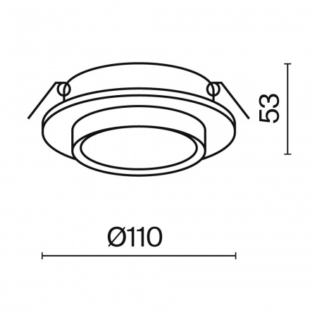 фото Встраиваемый светильник Maytoni Technical Hoop DL086-GX53-RD-BG, черный