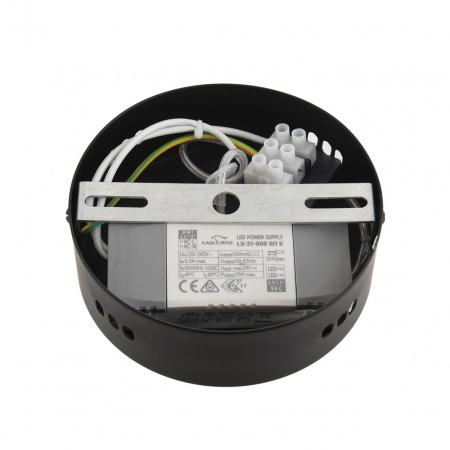 фото Черный/дымчатый, металл/акрил/стекло Бра/подвес LED 15W 4000К 220V TRENDY LEDIO, арт. 6556/15WCL