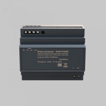 фото Источник напряжения PSL016 24В 150Вт IP 20 Maytoni 821018, серый