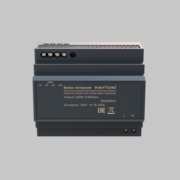 фото Источник напряжения PSL016 24В 150Вт IP 20 Maytoni 821018, серый