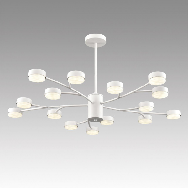фото Металл/металл белый/белый Люстра GX53 LED 15*7W 220V TORINA COMFI, арт. 8265/15