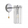 Хром/прозрачный, металл/хрусталь Бра E14 1*40W 220V FAVLA CLASSI, арт. 8348/1W