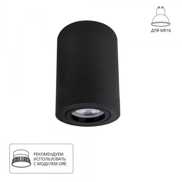 Точечный накладной светильник Arte Lamp SENTRY A1566PL-1BK