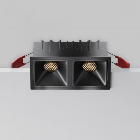 фото Встраиваемый светильник Maytoni Technical Alfa LED DL043-02-10W3K-SQ-B-1, черный