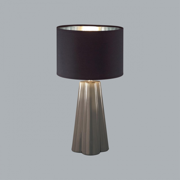 фото Черный/серый, керамика/текстиль Настольная лампа E27 1*60W 220V HINAMI COMFI, арт. 8125/1T