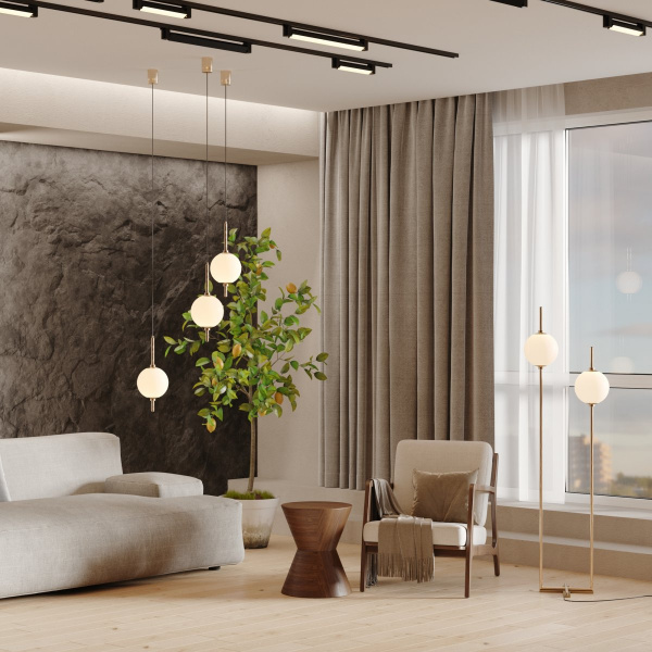 фото Торшер Maytoni The Sixth Sense Z020FL-L12BS3K, латунь
