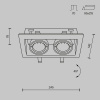фото Встраиваемый светильник Maytoni Technical Metal Modern DL008-2-02-B, черный
