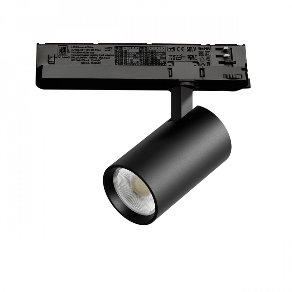 Светильник для трековой системы Quattro LED 15W с управлением TRIAC Alta Base, черный Lightstar A5137TRIAC