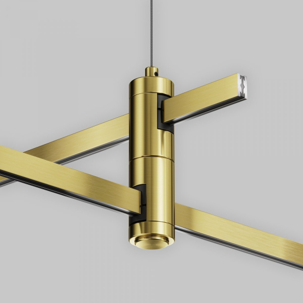 фото Подвес тросовый Hang двойной Flarity латунь Maytoni Technical TRA157SW-D1-BS