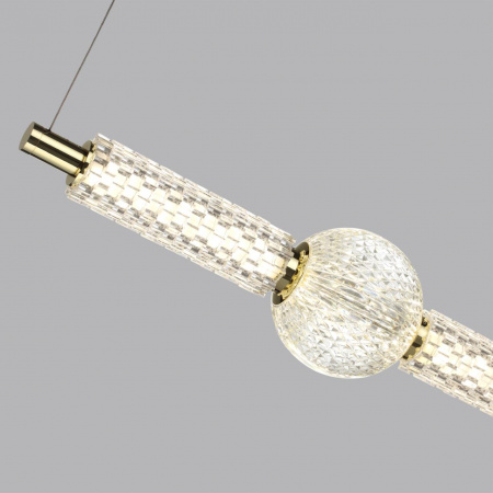 фото Золотой/металл/акрил Подвес LED 28W 4000K 2340лм CRYSTAL L-VISION, арт. 5008/28L