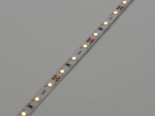 фото Светодиодная лента 2835, 60 LED/м, 4,8 Вт/м, 12В, IP20, 3M, Цвет: Теплый белый, SWG260-12-4.8-WW-M, катушка 5 м