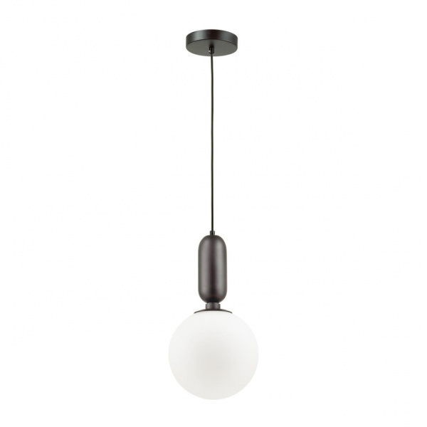 Черный/белый Подвес E27 1*40W (тип лампы СВЕЧА) 220V OKIA PENDANT, арт. 4668/1