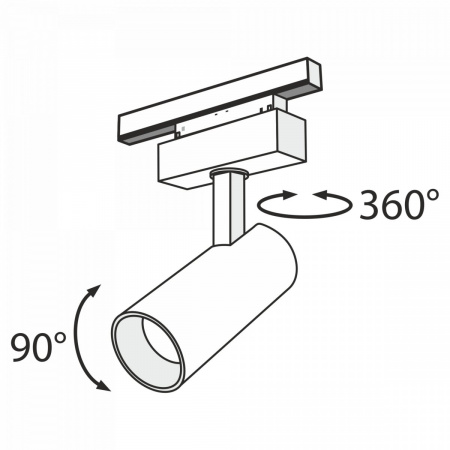 фото Трековый светильник Maytoni Technical Focus LED TR019-2-15W3K-B, черный
