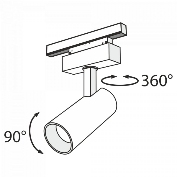 фото Трековый светильник Maytoni Technical Focus LED TR019-2-15W3K-B, черный