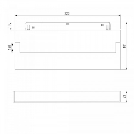 фото Умный трековый светильник 12W 2700-6500K Dim Kos Slim Magnetic 85082/01