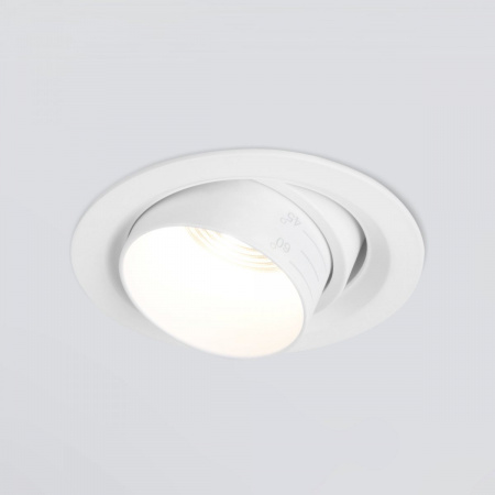 фото Встраиваемый светодиодный светильник с регулировкой угла освещения 9919 LED 10W 4200K белый