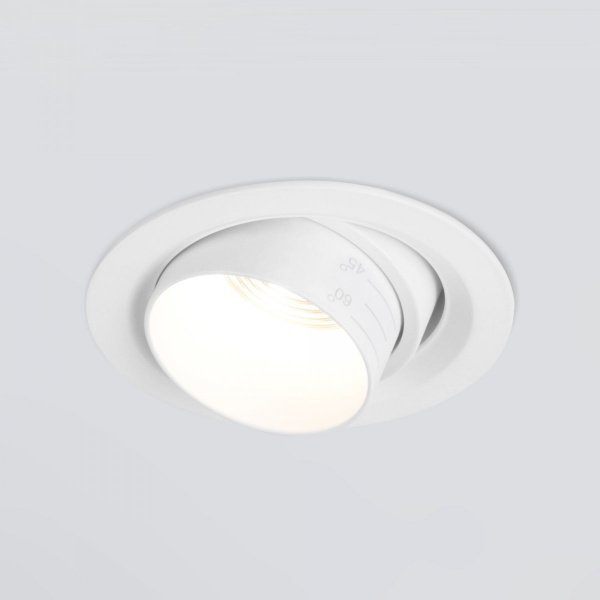 фото Встраиваемый светодиодный светильник с регулировкой угла освещения 9919 LED 10W 4200K белый