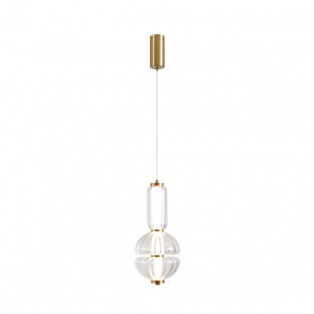 фото Бронза/прозрачный, металл/стекло Подвес LED 13W 4000K 220V TAISHA LEDIO, арт. 8325/28L