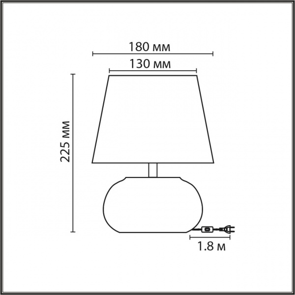 фото Белый, керамика/текстиль Настольная лампа Е27 1*60W 220V HAMA MODERNI, арт. 8145/1T